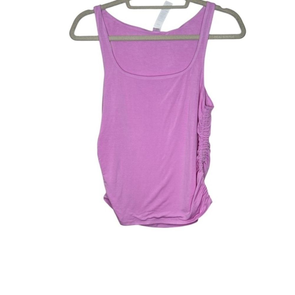LSKD Pink Lilac Sleeveless Ruched Side Tank Top XL NWT